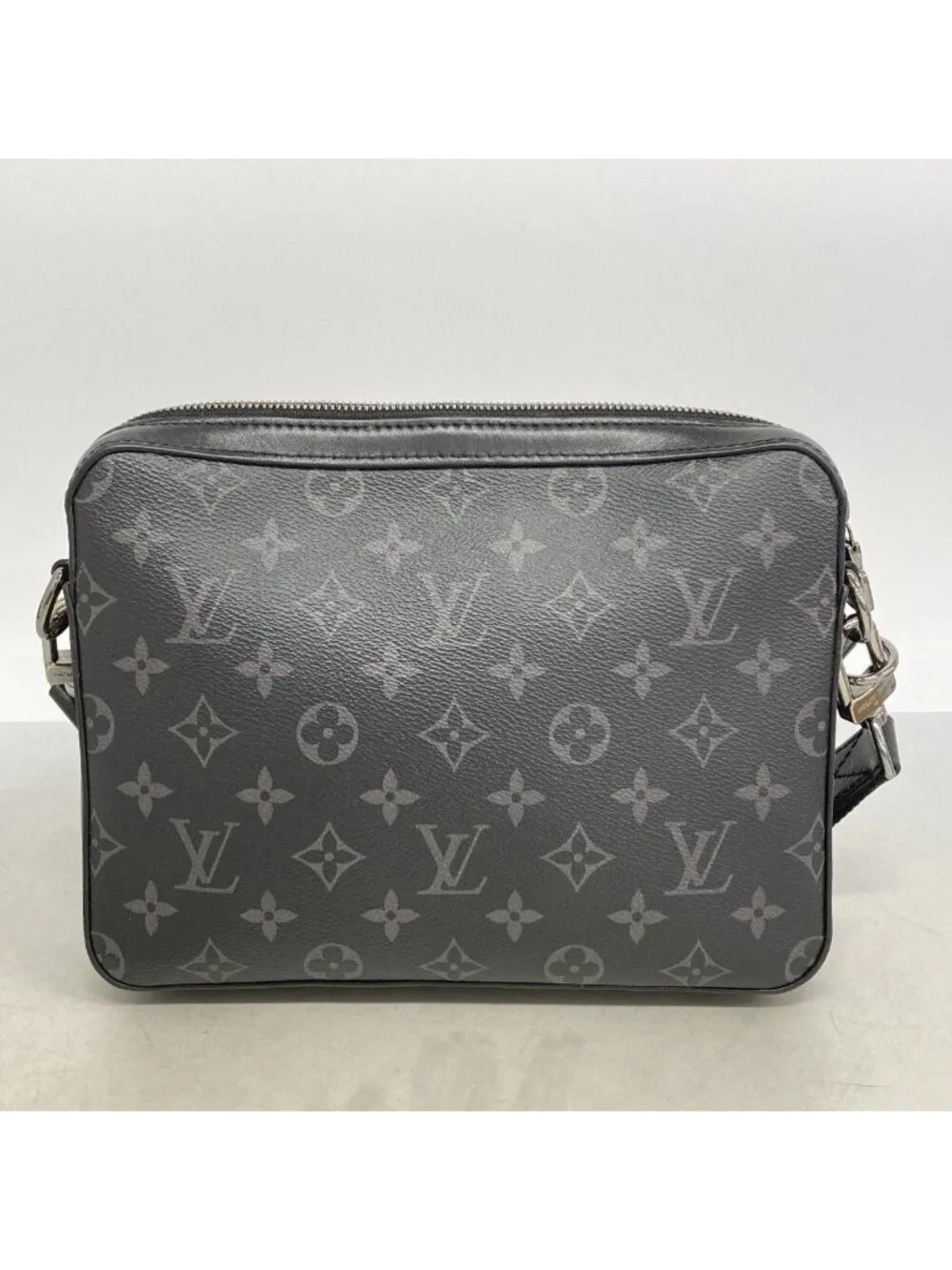 Louis Vuitton Shoulder Bag Monogram Eclipse Reverse Trio Messenger Black Gray